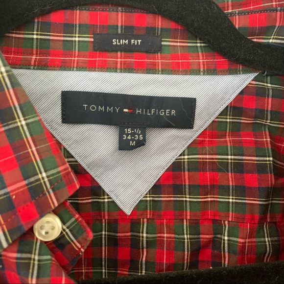 Tommy Hilfiger Red Plaid Shirt - Picture 2 of 3